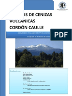Caneiro, 2011. Análisis de cenizas volcánicas del Cordón Caulle.