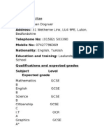 Curriculum Vitae (CV)