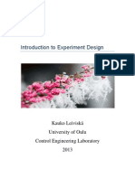 Introduction To Experiment Design