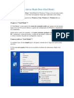 Como Ativar Modo Deus