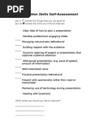 Download Presentation skills - self asessment by Burhan Ul Haq SN190303073 doc pdf
