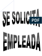 Solicitud de Empleada