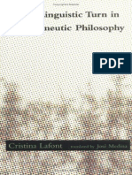 LAFONT, Cristina The Linguistic Turn in Hermeneutic Philosophy