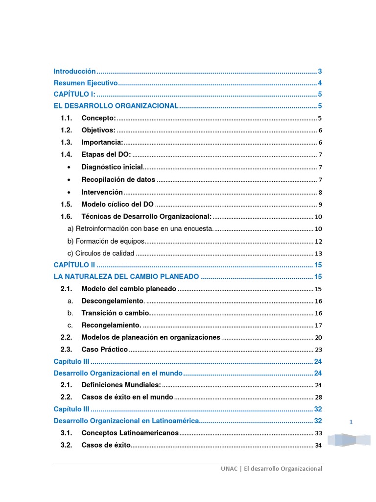Desarrollo Organizacional y Cambio | PDF | Desarrollo organizacional ...