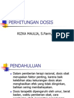 Pertemuan 13 Perhitungan Dosis