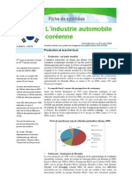 Industrie automobile en Corée du Sud 2009