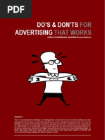 Download Dos  Donts for Advertising that Works by Joshua G Giordimaina SN19033833 doc pdf