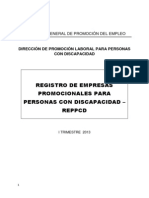 Registro Personas Discapacidad Itrimestre2013