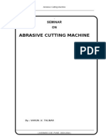  Abrasive Cutting Machine