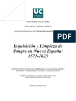 Inquisición y Limpieza de Sangre en Nueva España