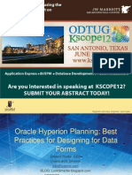 (InterRel) OHP Best Practices in Designing Planning Data Forms. (Kscope12) .2012.en