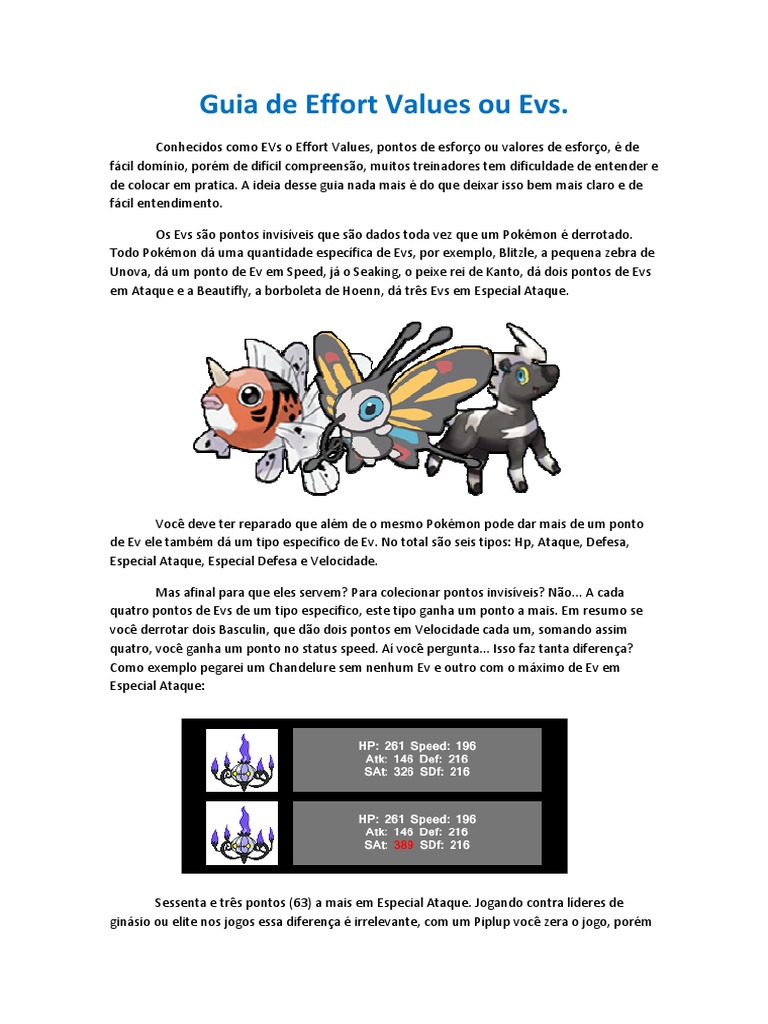 Guia de Eves Pokemon, PDF, Pokémon