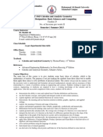 Outline Calculus Mt 1043 s Mr 2013