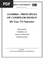 Principles of Compiler Design