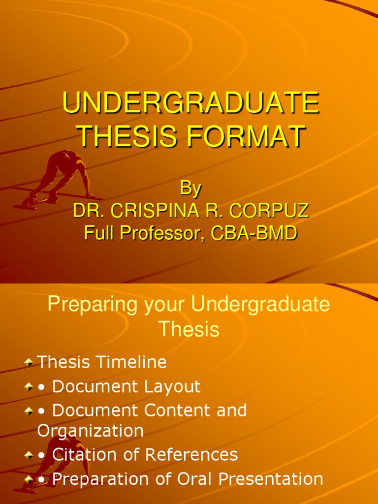 undergrad in thesis