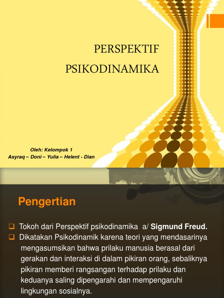 Perspektif Psikodinamika Pdf