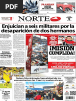 Periódico Norte de Ciudad Juarez 9 de Diciembre de 2013