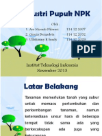 Proses Industri Pupuk NPK (UAS)