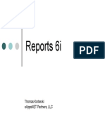 Reports 9i Training