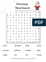 Christmas Wordsearch Medium