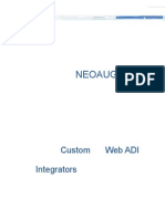 Custom Web ADI Integrators