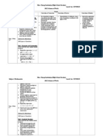 Hwa Chong Institution (High School Section) Subject: Mathematics Level: Sec 2 IP/SBGE 2012 Scheme of Work