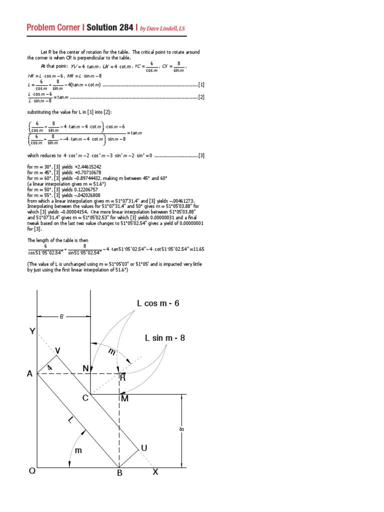 Solution 284: Problem Corner | PDF