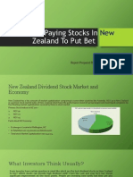 Dividend Paying Stocks in New Zealand To Put The Bet On