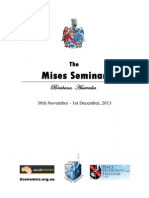 2013 Mises Seminar Programme