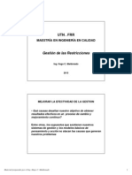 Gestión de Las Restricciones