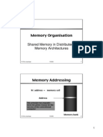 Memory Organisation: Shared Memory in Distributed Memory Architectures