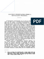 Algumas Observações Sobre a Revolução Praieira