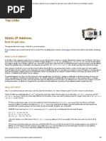 Get A Static IP! How To Set A Static Ip Address For Your Computer (For p2p, Web Servers, Bittorrent, Etc) For Linux, Windows, and Mac