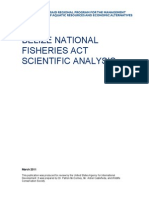 Belize National Fisheries Act Scientific Analysis PDF