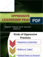 Oppressive Leadership Practices