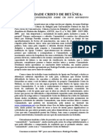 COMUNIDADE CRISTO DE BETÂNEA - Documento Integral