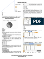 Questões - Microsoft Excel 2003