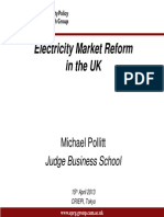 Electricity Market Reform Japan