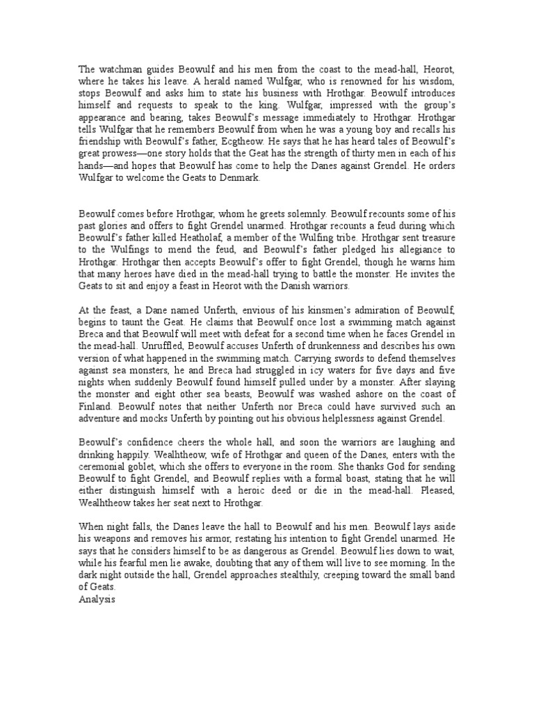 Beowulf digressions list image