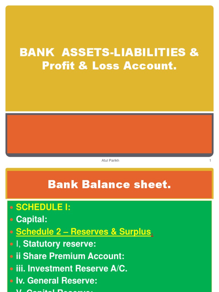 Bank Assets & Liabilities Deposit Account Banks Free 30day Trial Scribd