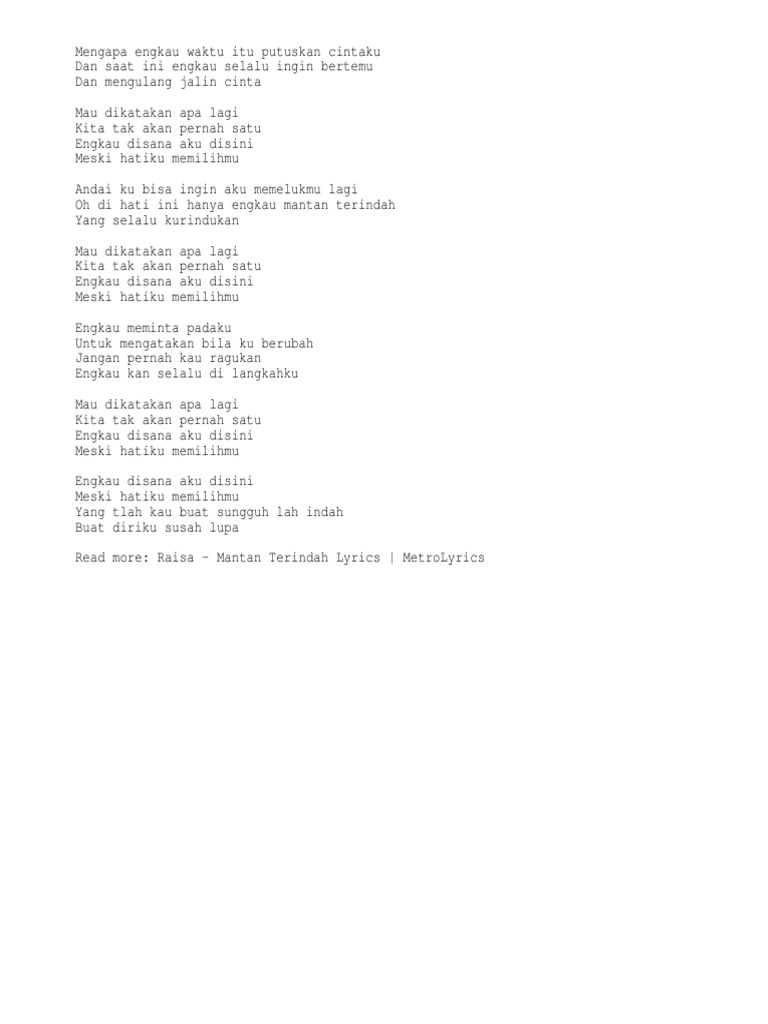 Get Not Angka Lagu Raisa Mantan Terindah Gif