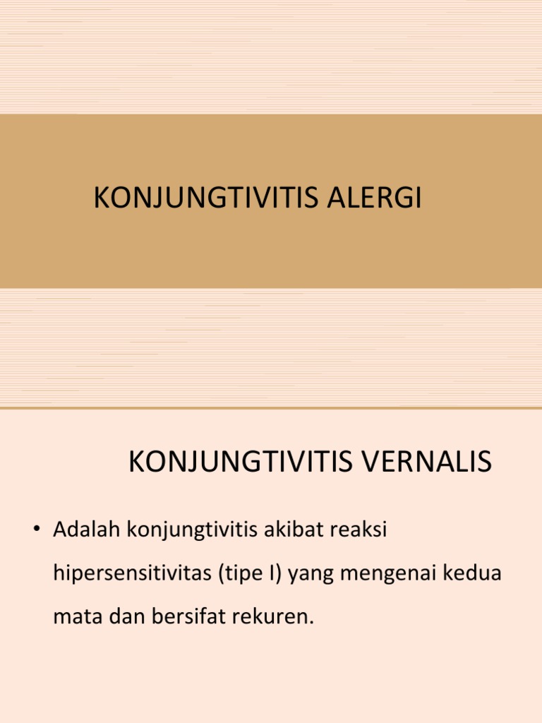Konjungtivitis Alergi | PDF