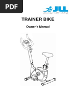 JLL JF100 Home Excercise Bike Manual