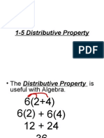 1-5 Distributive Property