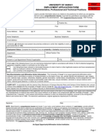 University of Hawai I Employment Application Form Administrative, Professional and Technical Positions