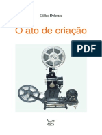 o ato de criação deleuze