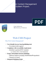 Ucd Web Content Management System Project.: Peter Mckiernan Web Services, It Services