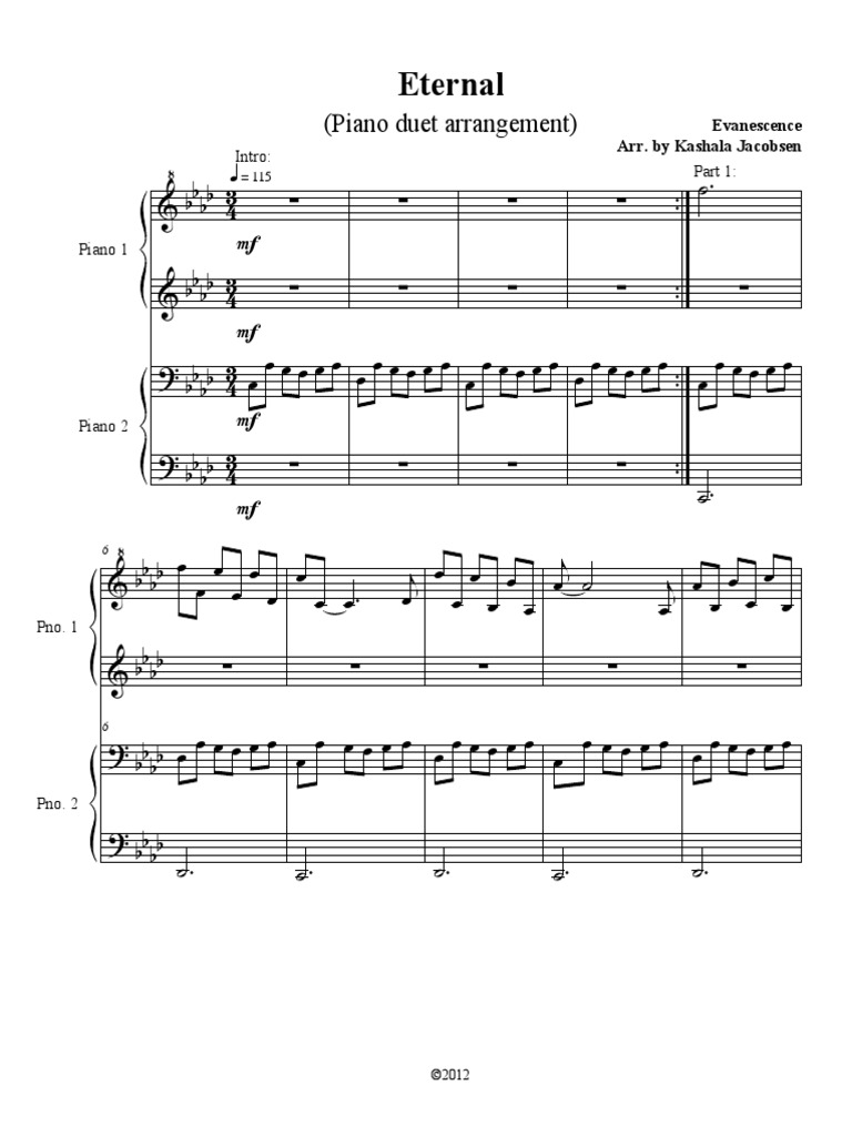 Eternal (Duet) - Evanescence | PDF
