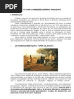 HISTÓRIA DAS MISSÕES EM TERRAS BRASILEIRAS