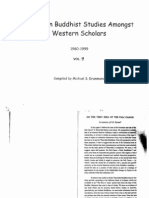 Trends in Buddhist Studies Amongst Western Scholars Vol. 09